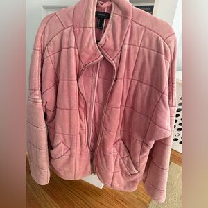 Forever 21 Blush Pink Quilted Puffer Jacket